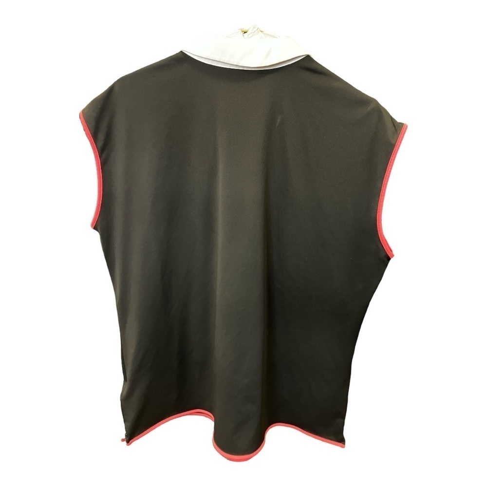 Adidas Golf Bright Pink and Black Sleeveless XL Polo Top Pink Black - Picture 9 of 10